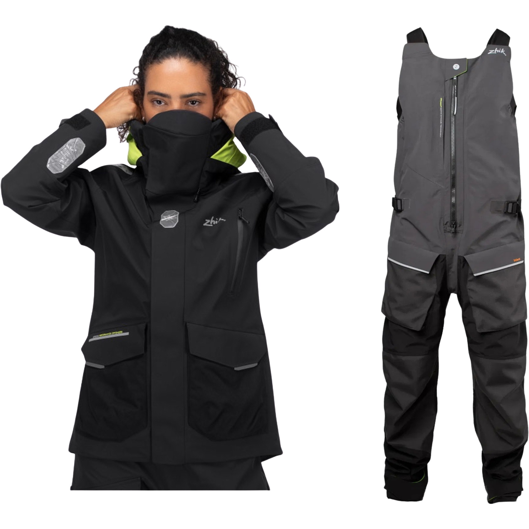 2026 Zhik Mujer Chaqueta Offshore OFS700 Y Pantalones OFS800 Traje De Vela ZWOFS600JASCS - Black
